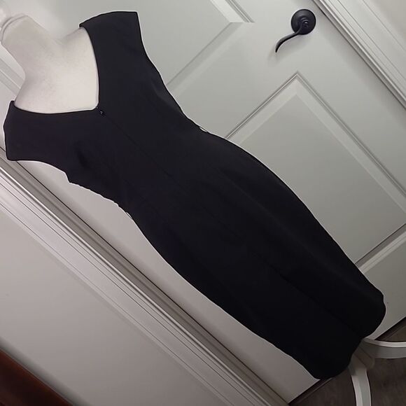 MUXXN sz XL black midi dress - Picture 4 of 14